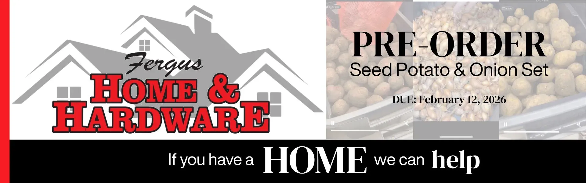 Pre-Orders for Onion Sets and Seed Potatoes